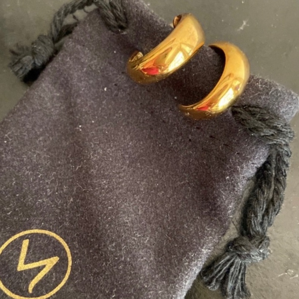 Mejuri dome hoop earrings